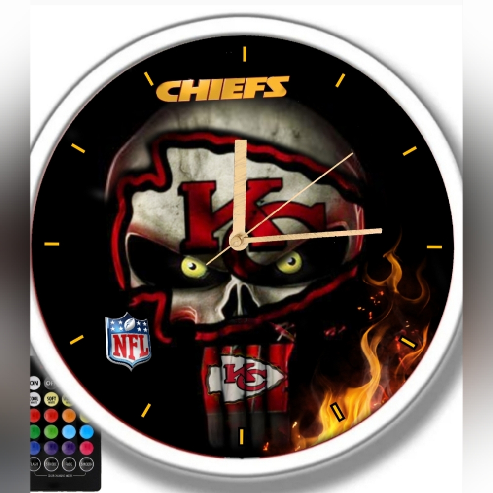 Kansas City Chiefs football clock